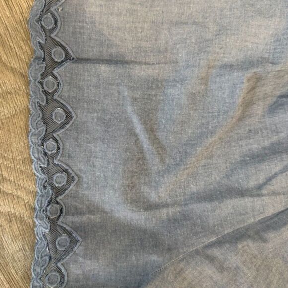 NWT Ulla Johnson Elowen Cotton Shorts in Chambray Blue Women's Sz. 6 - Picture 4 of 9